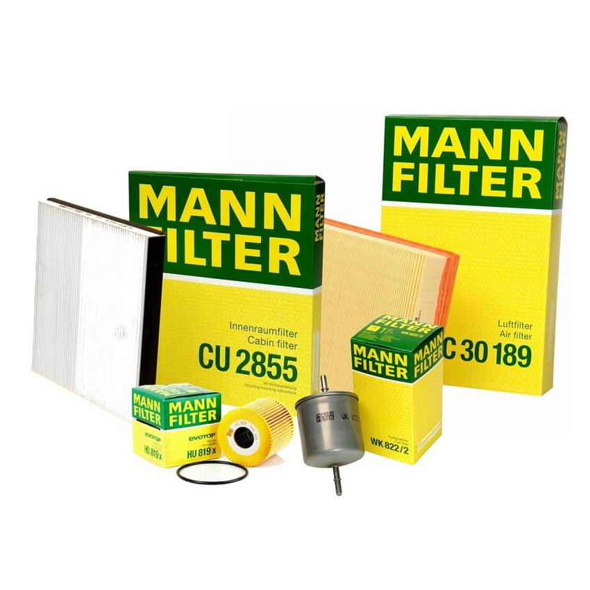 Volvo Air / Cabin Air / Fuel / Engine Oil Filter Kit 30630752 - MANN-FILTER 3737983KIT